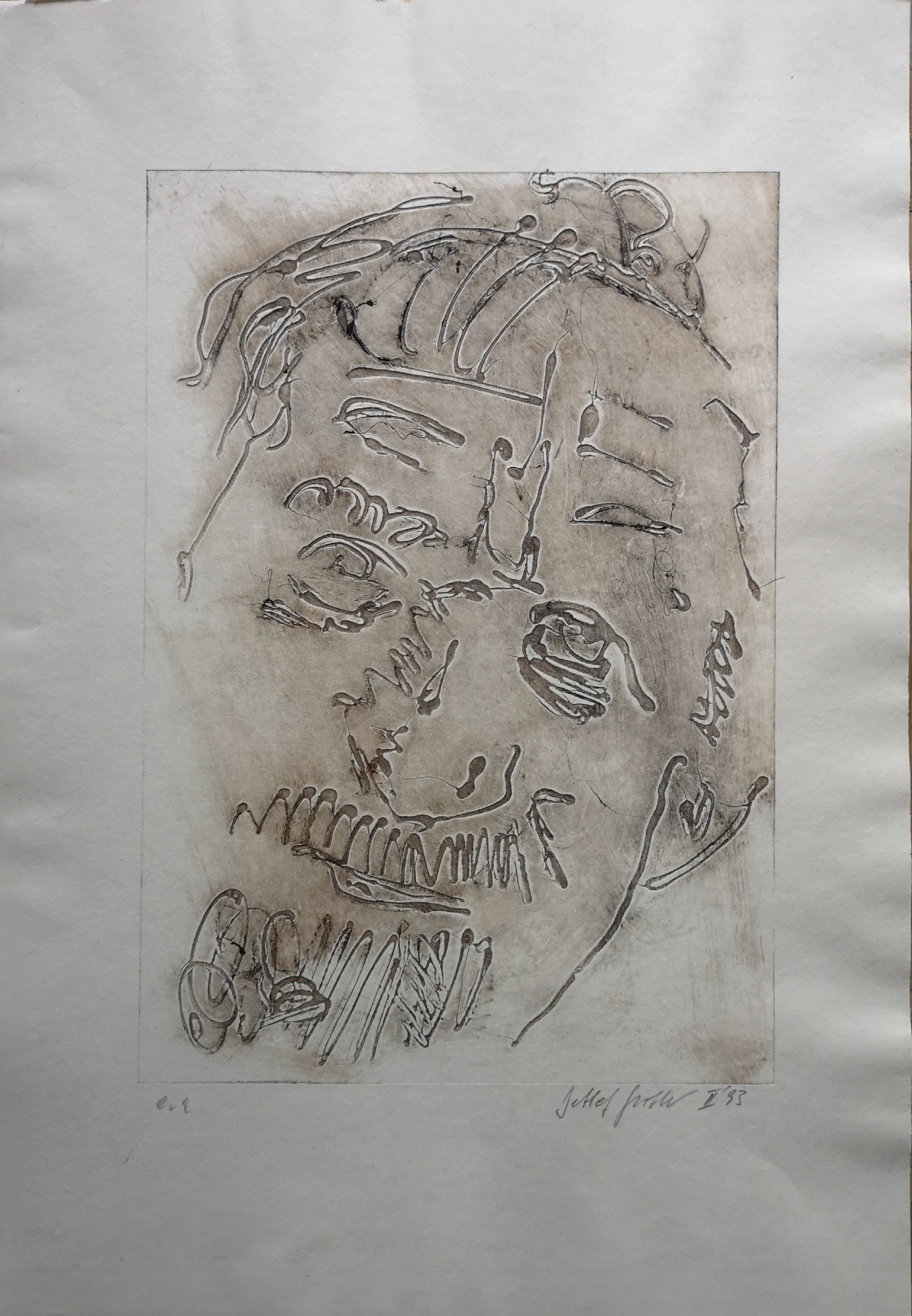 1993 Prägedruck Kopf
